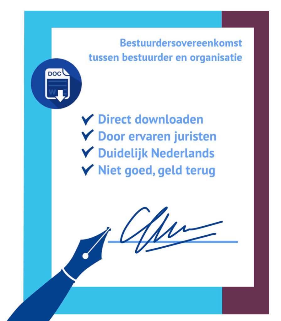 Bestuurdersovereenkomst tussen bestuurder en stichting